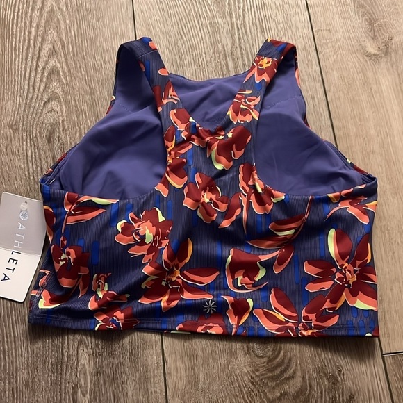 Athleta Conscious Crop printed top/bra - Picture 2 of 4